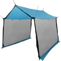 vidaXL Campingzeil met netwanden Blauw 270 x 210 x 210 cm
