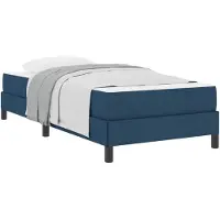 vidaXL Boxspring bed Blauw 90 x 190 cm Stof