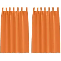 vidaXL Blackout Gordijnen met Ringen 2 st Feloranje 175 x 140 cm