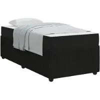 vidaXL Bedframe Zwart 80 x 200 cm Stof