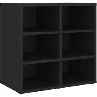 vidaXL Schoenenkast 52,5x30x50 cm zwart