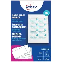 Avery Zweckform Insteekkaartjes 9 x 6 cm 60 x 90 mm 160 Stuks