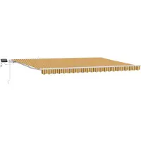 vidaXL Uitschuifbare luifel Meerkleurig 500 × 300 cm Stof en Aluminium