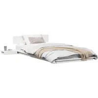 vidaXL Bedframe Wit 80 x 200 cm Hout