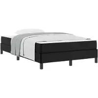 vidaXL Bedframe met matras Zwart 120 x 190 cm Stof