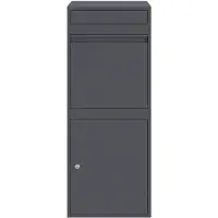 vidaXL Pakket Inwerpkoker met opslag Antraciet 47,5 x 38 x 59 cm Staal
