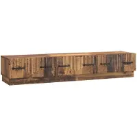 vidaXL TV Kast met lade Oud hout 147 x 34,5 x 27 cm Bewerkt hout