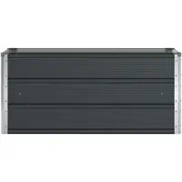 vidaXL Plantenbak Antraciet 100 x 50 x 45 cm Gegevens staal