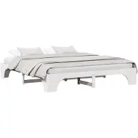 vidaXL Bedframe Wit 180 x 200 cm Massief grenenhout