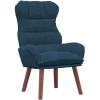 vidaXL Fauteuil Blauw 69 x 74 x 93 cm Fluweel