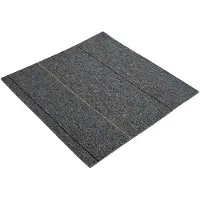 vidaXL Vloertegel Medium Grijs met Strepen 50 x 50 cm 4 pcs