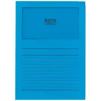 Elco Ordo Cassico - L-map met venster A4 100 stuks - 220 x 310 mm Diepblauw - EO-29489-32