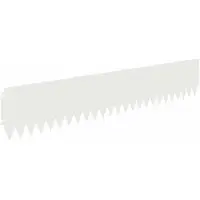 vidaXL Graskantafboording, 10 stuks, 103 x 20 cm, staal, wit