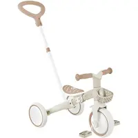 Globber 3in1 Driewieler en oefenfiets - Learning Trike - 12 tot 36 maanden - Gerecycleerd kunststof - Zandkleur