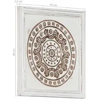 vidaXL Kunst Decoratie 2 st 40 x 40 x 1,5 cm Geconstrueerd hout