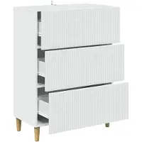 vidaXL Ladekast Wit 66 x 34,5 x 90 cm Bewerkt hout
