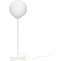 Hubsch Tafellamp wit metaal met wit glas