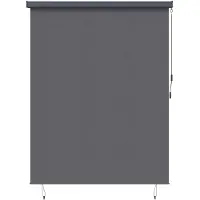 vidaXL Rolgordijn Antracietkleurig 220 x 250 cm Stof en Aluminium