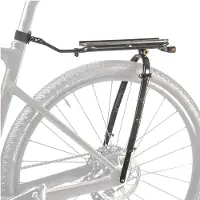 Topeak bagagedrager met schroefdraad, geschikt voor thru-axels met een afstand van 1,0 mm, compatibel met DT Syntace, kleur zilver, één maat
