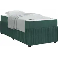 vidaXL Bedframe Donkergroen 80 x 200 cm Stof