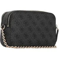 GUESS Schoudertas 'Satchel Bag Latte Logo/Brown' donkergrijs