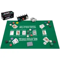 Lobbes Pokerset Compleet (Kaarten, Kleed en 200 Chips)