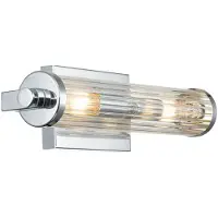 Kichler LED Wandlamp Azores | 2X E14 Max 40W | IP44 | Polished Chrome