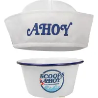 Cinereplicas Stranger Things Scoops Ahoy Ijscoupe Met Matrozenhoed Wit