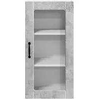 vidaXL Wandkast LUCCA, 2 stuks, betonkleur, houtvezel