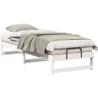 vidaXL Bedframe Wit 80 x 200 cm Massief grenenhout
