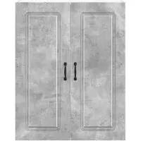 vidaXL Vaatwasserfront, model Kalmar, betonkleur, 80 x 31 x 100 cm
