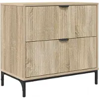 vidaXL Nachtkastje Sonoma eiken 63,5 x 36 x 61 cm Bewerkt hout