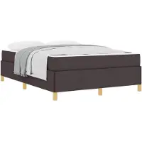 vidaXL Bedframe Donkerbruin 160 x 200 cm Stof
