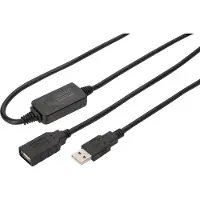 Digitus DA-73101 USB-kabel USB 2.0 15 m USB A 0,48 Gbit/s Zwart