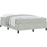 vidaXL Bedframe Lichtgrijs 140 x 190 cm Stof