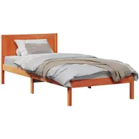 vidaXL Bedframe Bruin 100 x 200 cm Massief grenenhout