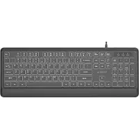 Gembird Slimline bedraad toetsenbord met achtergrondverlichting, zwart, US layout