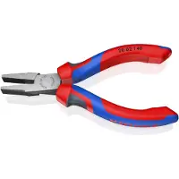 Knipex 20 02 140 Platte tang Werkplaats Recht Chroom-vanadium elektrostaal 140 mm