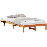 vidaXL Bedframe, wassenbruin, 120 x 200 cm, massief grenenhout