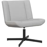 vidaXL Draaistoel Wolkgrijs 63 x 75 x 76 cm Stof