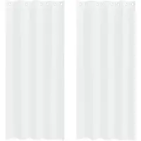 vidaXL Voile Gordijn 2 st Wit 245 x 140 cm Polyester