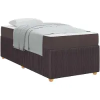 vidaXL Bedframe Donkerbruin 80 x 200 cm Stof