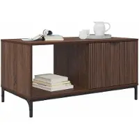 vidaXL Salontafel Bruin Eiken 90 x 49 x 46 cm Bewerkt hout