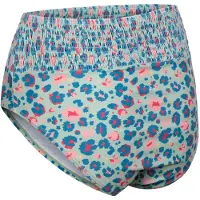 Trespass dameszwemshort Eryn - Zwembroekje met lichtgroene abstracte luipaardprint - M