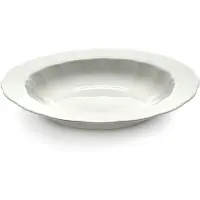 Serax Diep Bord High M White Silhouette 24 cm