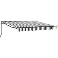 vidaXL Zonnescherm Frame Antraciet en Wit 300 x 250 cm