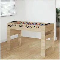 vidaXL Tafelvoetbal Sonoma Eik 125 x 60,5 x 80 cm Bewerkt hout