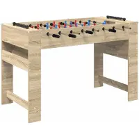 vidaXL Tafelvoetbal Sonoma Eik 125 x 60,5 x 80 cm Bewerkt hout
