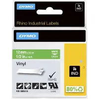 Dymo Tape 1805414 Wit op groen (12 mm)