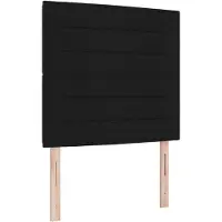 vidaXL LED Hoofdbord met LED-stripverlichting Zwart 80 cm Stof